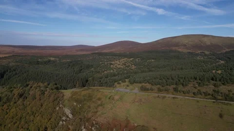 Scenery Of Mountains Of Wicklow Mountains Stock Footage 301403547