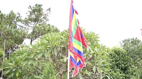 Scenery, nature scenes, flag Vídeos de archivo 45919424