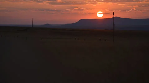 Scenery. panoramic timelapse of setting sun Stock Footage 39770745