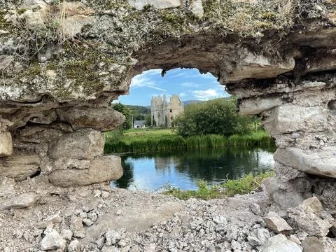 Scenery Like A Picture In A Frame Stock Photos