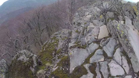 Scenery from a rock Stock Footage 81531543