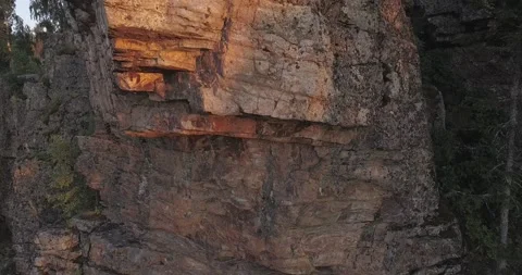 Scenery rock with sunset light Vídeo Stock 154551978