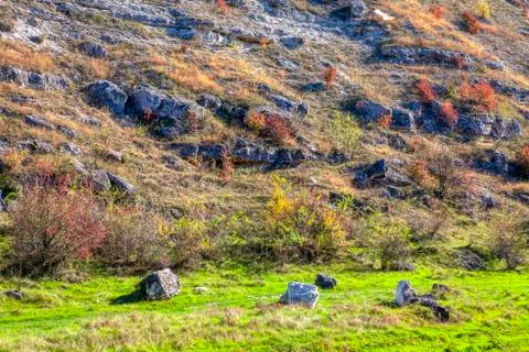 Scenery with rocks Stock Photos