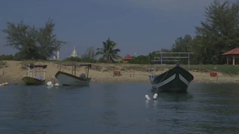 A scenery at Southeast Asia, Terengganu, Malaysia Stock Footage