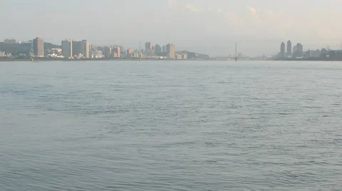 Scenery of  tamsui river 스톡 동영상 44349532