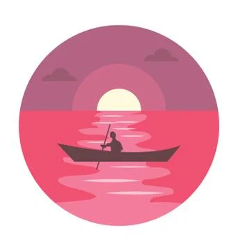 Scenery Vector Icon Stock Illustration