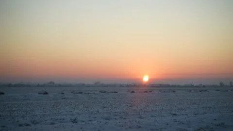 Scenery view of fluffy clouds blue dramatic sunrise or sunset sky. Stock Footage 201399077