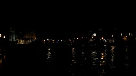 Scenery view of Venice by Night Stock-Footage 125049026