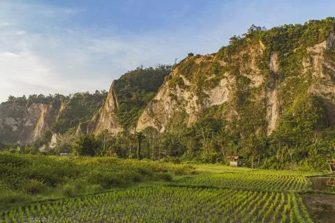 Scenery in West Sumatra Stock Photos