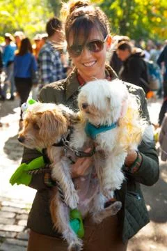 Scenes from The 24th Annual Tompkins Square Halloween Dog Parade Stock Photos