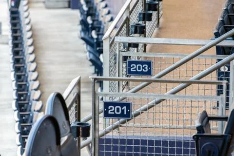 Scenes around the baseball stadium. Stock Photos