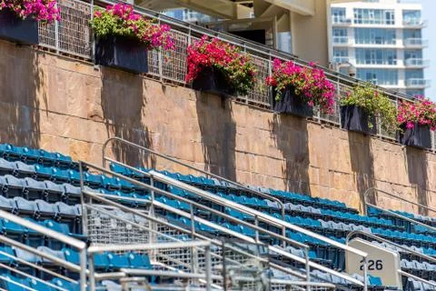 Scenes around the baseball stadium. Stock Photos