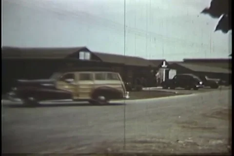 Scenes of Central administration building and truck unloading ration - 1942-1943 Stock Footage 112160051