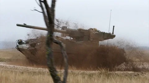 Scenes of Combat Vehicle variants and Hu... | Stock Video | Pond5