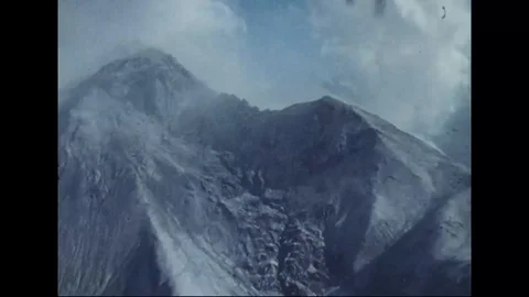 Scenes of damage area by the eruption of Mount St. Helens - 1980 - 1983 Stock Footage 99097329