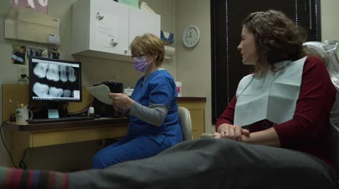 Scenes from a dentist office visit Stock Footage 57278853
