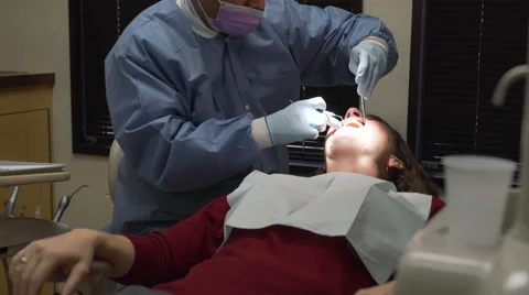 Scenes from a dentist office visit Video stock 57281948