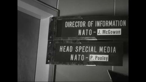 Scenes of different boards on doors - 1959 Stock Footage 106401275