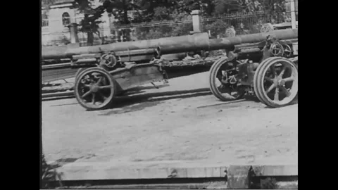 Scenes of different weaponries of WWII - 1940 Stock Footage 103601618