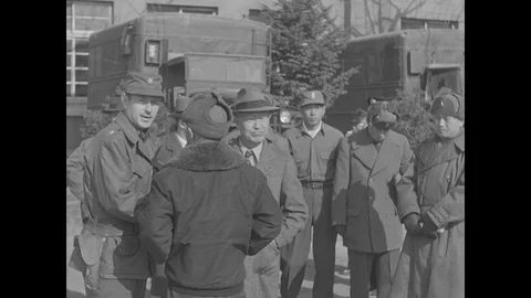 Scenes of dignitary awards U.S. general Stock Footage 109495866