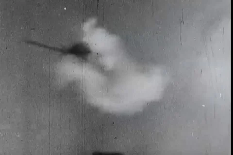 Scenes of fighter plane engaged in aerial warfare during World War 2 - 1945 Stock Footage 99786913