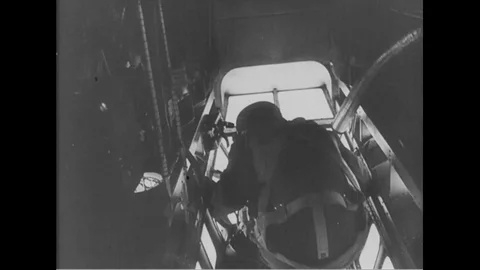 Scenes of German aircraft drop explosive on harbor of Dunkirk - 1940 Stock Footage 103601588