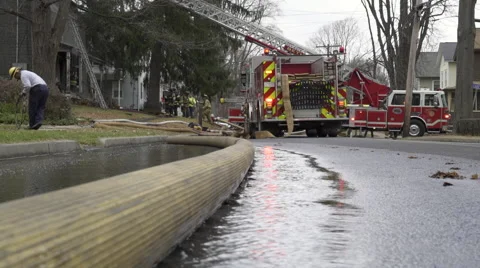 Scenes from a House Fire (8 of 12) Stock Footage 45323333