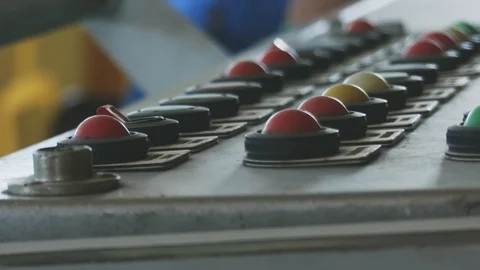 Scenes inside the control room of the bridge of a ship. Navigation dashboard  Stock-Footage 114625891