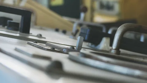 Scenes inside the control room of the bridge of a ship. Navigation dashboard  Stock Footage 114625951
