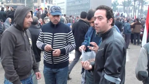 Scenes from January 25 document Egypt's history Stock Footage 114761169