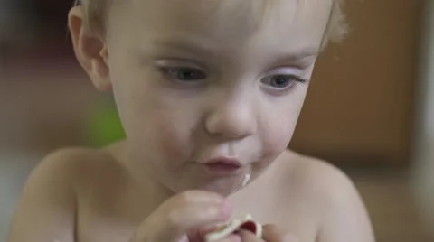 Scenes of a Little Boy Eating (9 of 9) Stock Footage 48706342