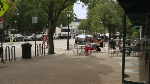 Scenes on Main Street (1 of 2) Stock Footage 32625745