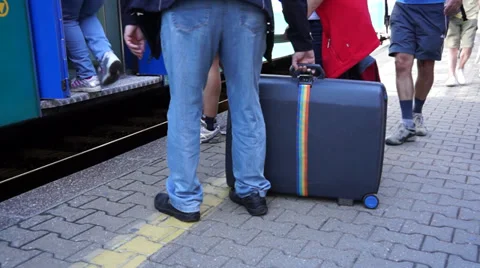 Scenes of the Monterosso Train Station (5 of 5) Stock Footage 32135595