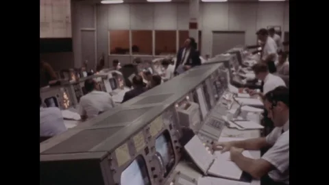 Scenes Of Nasa Control Room Activities D 