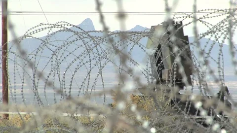 Scenes of Network Integration Evaluation 12.1 in White Sands Missile Ranges 2011 Stock Footage 107539502