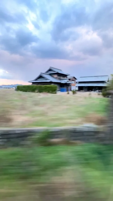 Scenes of Okayama, as seen from the bullet train Stock Footage 279025801