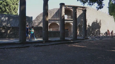Scenes of Pompeii (11 of 23) Stock Footage 32136993