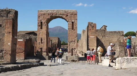 Scenes of Pompeii (17 of 23) Stock Footage 32137012