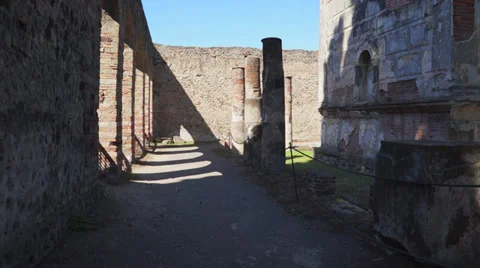 Scenes of Pompeii (9 of 23) Stock Footage 32136990