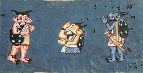 Scenes from the Ramayana Illustrazione stock
