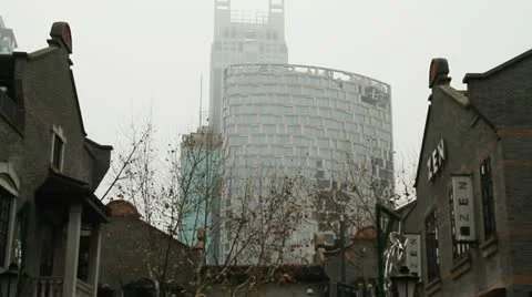Scenes of Shanghai Xintiandi Stock Footage 22106664