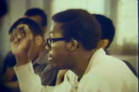Scenes of students interact with each other - 1960 Stock Footage 112226833