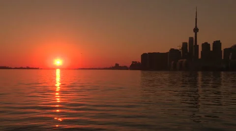 Scenes from Toronto eastern beaches on warm November day 2015 Stock Footage 56608463