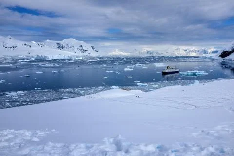 Scenes from a trip to Antarctica Stock Photos