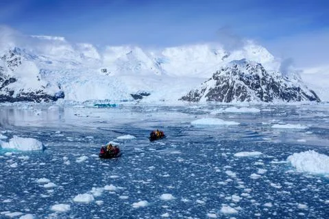 Scenes from a trip to Antarctica Stock Photos