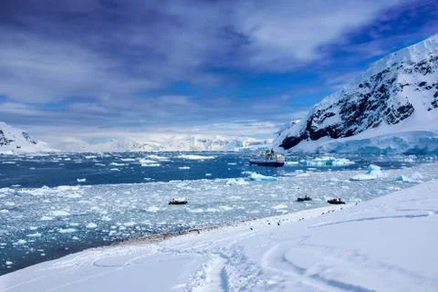 Scenes from a trip to Antarctica Stock Photos