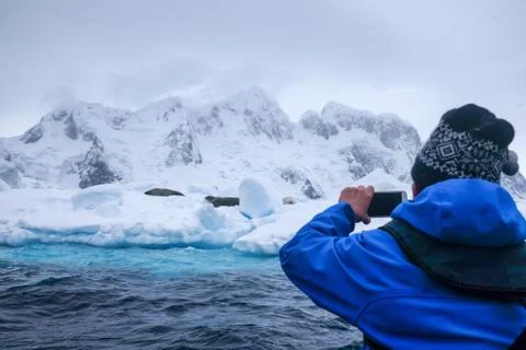 Scenes from a trip to Antarctica Stock Photos