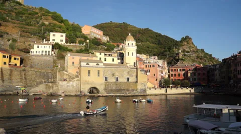 Scenes of Vernazza (2 of 7) Stock Footage 32136448
