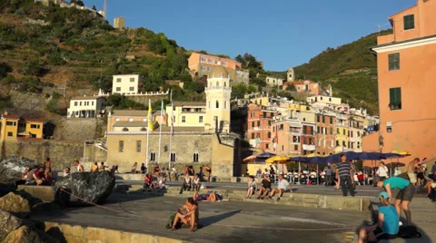Scenes of Vernazza (5 of 7) Stock Footage 32136490
