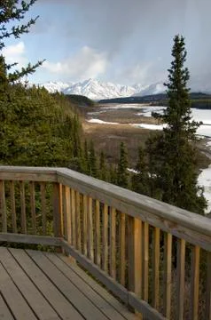 Scenic alaskan deck 스톡 사진